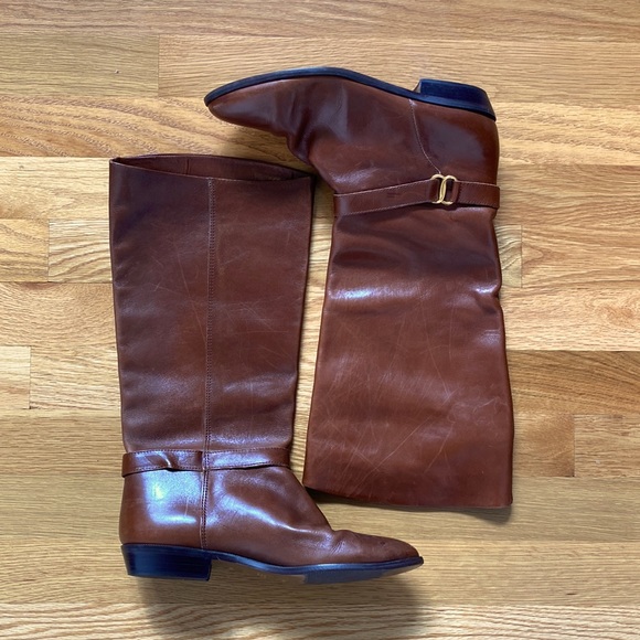 Etienne Aigner Shoes - Etienne Aigner Shelby Leather‎ Knee-High Riding Boots